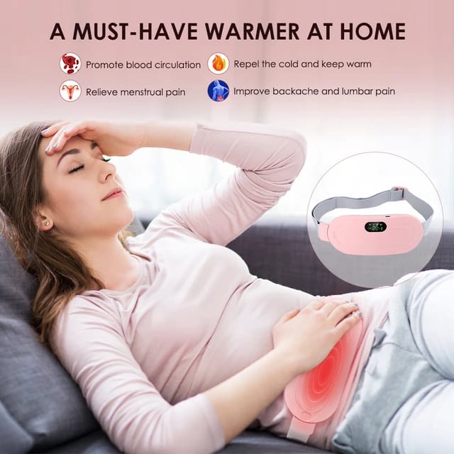 Period Pain Cramp Relief Belt & Massage for Women and Girls Electric Belt