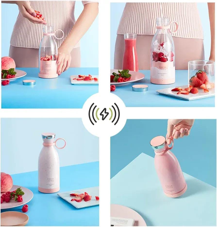 Electric Mini Portable Juicer Blender USB Recahrgeable