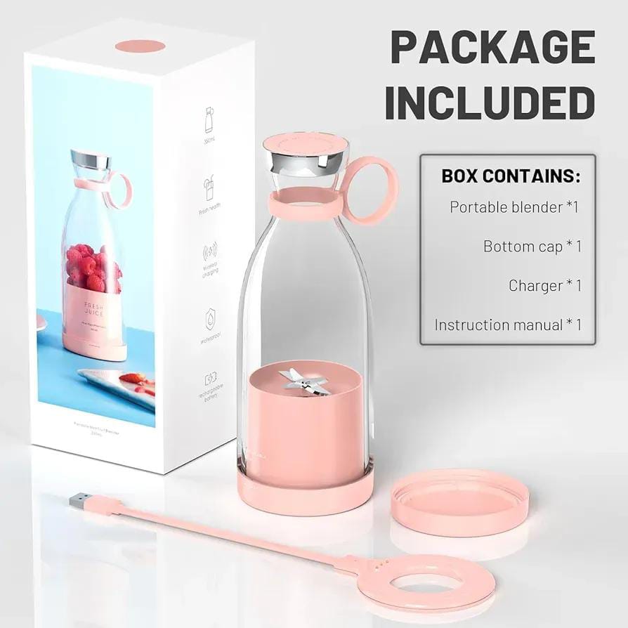 Electric Mini Portable Juicer Blender USB Recahrgeable