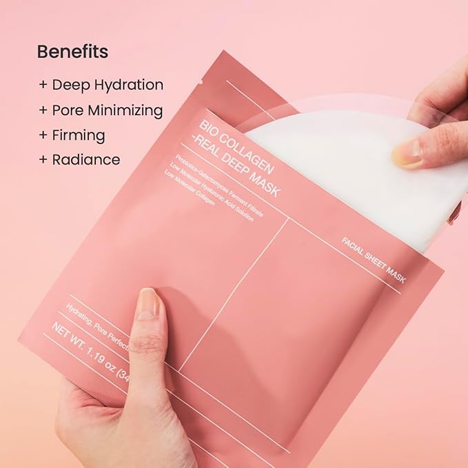 BIODANCE Bio-Collagen Real Deep Mask, Hydrating Overnight Mask, Pore Minimizing