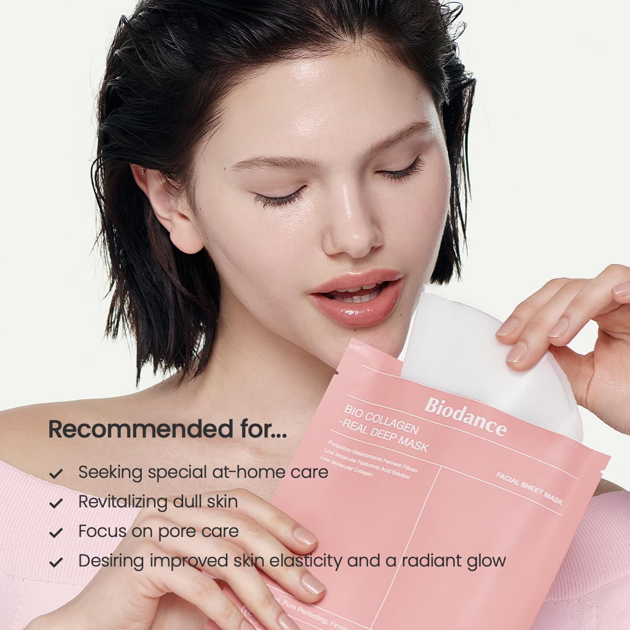 BIODANCE Bio-Collagen Real Deep Mask, Hydrating Overnight Mask, Pore Minimizing