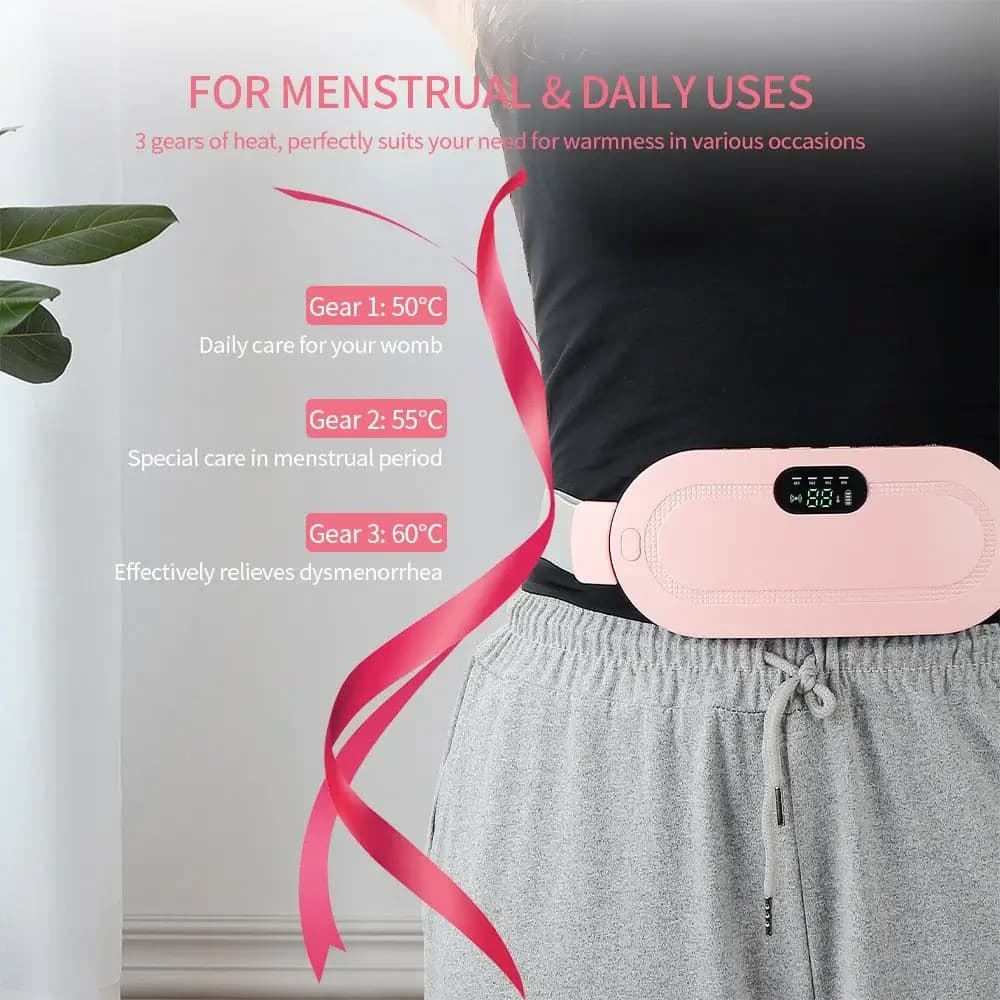 Period Pain Cramp Relief Belt & Massage for Women and Girls Electric Belt