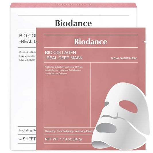 BIODANCE Bio-Collagen Real Deep Mask, Hydrating Overnight Mask, Pore Minimizing